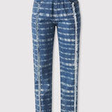 Mist Raw Edge Straight Leg Jeans- Blue White
