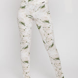 Zaria Dipped Waistband Legging - White