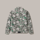 Psychedelic Print Denim Jacket - Green