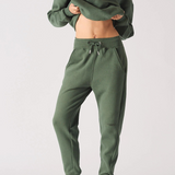 Herman Womens Relaxed Fit Joggers - Khaki Green