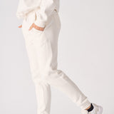 Herman Womens Essential Relaxed Joggers - White