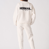HERMAN CREW NECK SWEATSHIRT - WHITE