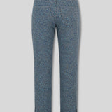 Jordan Speckle Straight Leg Jeans - Mid Blue