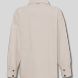 Fjord Cotton And Check Asymmetric Shirt - Beige