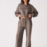 Wide Leg Jogger – Brown