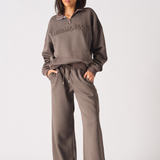 Wide Leg Jogger – Brown