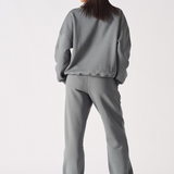 HERMAN OVERSIZED FIT APPLIQUE SWEATSHIRT - GREY