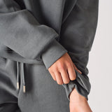 HERMAN OVERSIZED FIT APPLIQUE SWEATSHIRT - GREY