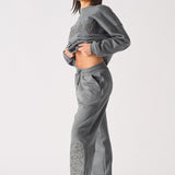 HERMAN APPLIQUE EMBROIDERY JOGGER - GREY