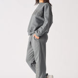 HERMAN APPLIQUE EMBROIDERY JOGGER - GREY
