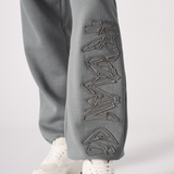 HERMAN APPLIQUE EMBROIDERY JOGGER - GREY