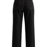 Monarch High Waist Wide Leg Jeans – Black