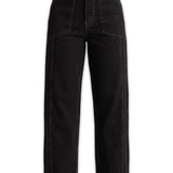 Monarch High Waist Wide Leg Jeans – Black