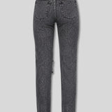 Kaia High Waist Straight Leg Jeans - Black Wash