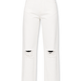 Dune Distressed Tapered Denim Jeans - Off White