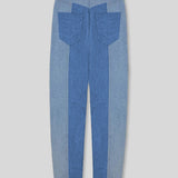 Shore Heart Print Tapered Jeans - Blue