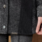 Verde Denim Contrast Shirt - Black Acid Wash