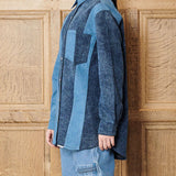 Slate Contrast Denim Shirt - Blue Acid Wash