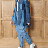 Slate Contrast Denim Shirt - Blue Acid Wash