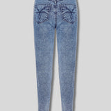 Rhea High Waist Skinny Jeans - Blue Acid Wash