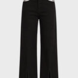Elara High Waist Wide Leg Jeans - Black