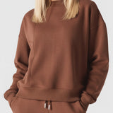 Herman Womens Oversized Jumper - Chocolate Brown