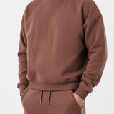 Herman Panelled Oversized Sweatshirt - Brown