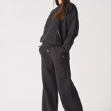 WIDE LEG JOGGERS - BLACK