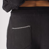 WIDE LEG JOGGERS - BLACK