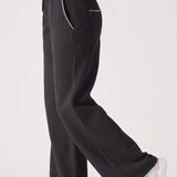 WIDE LEG JOGGERS - BLACK