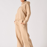 REGULAR PULLOVER HOODIE - BEIGE