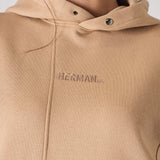 REGULAR PULLOVER HOODIE - BEIGE