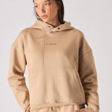 REGULAR PULLOVER HOODIE - BEIGE