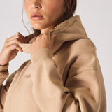 REGULAR PULLOVER HOODIE - BEIGE
