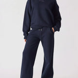 Herman Womens Wide Leg Jogger - Navy