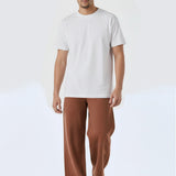 Herman Panelled Wide Leg Joggers - Brown