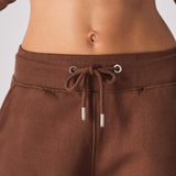 WIDE LEG JOGGERS - BROWN