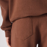 WIDE LEG JOGGERS - BROWN