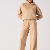 WIDE LEG JOGGERS - BEIGE