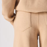 WIDE LEG JOGGERS - BEIGE