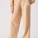 WIDE LEG JOGGERS - BEIGE