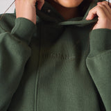 REGULAR PULLOVER HOODIE - DARK GREEN