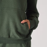REGULAR PULLOVER HOODIE - DARK GREEN