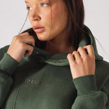 REGULAR PULLOVER HOODIE - DARK GREEN