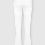 High Waisted Bootcut Jeans - White