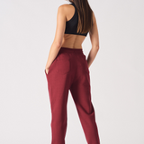 TAPERED JOGGERS - Burgundy