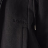 REGULAR ZIP UP HOODIE - BLACK