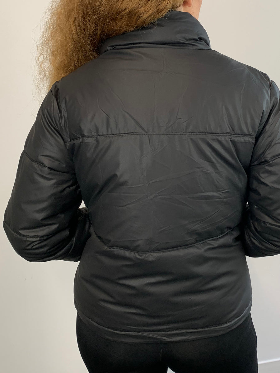 Water Proof Wind Breaker Padded Puffer Jacket - Black