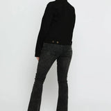 Stone Denim Trucker Jacket - Black