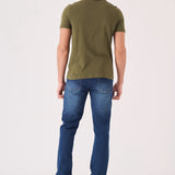 Coastline Straight Leg Jeans – Mid Blue